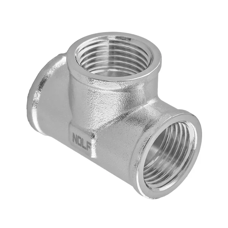 Тройник Nolf NFC.T06F-N-1/2''FFF никелированный (NF3091) от NOLF - купить в интернет-магазине