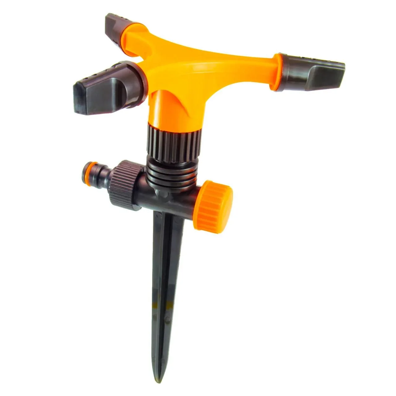 Дощувач 3 ходовий з кілочком під конектор SLD помаранчевий (ICN01503) от SLD - купить в интернет-магазине