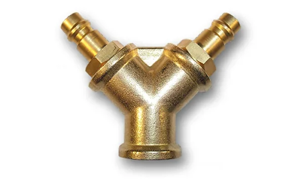 Двійник зі штуцерами "тато", РВ 3/8", латунь, 
SP028 от Bradas - купить в интернет-магазине