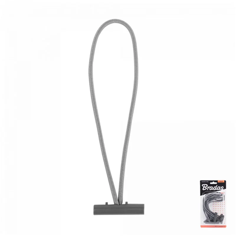 Гумка еластична із засувкою BUNGEE CORD T BAR, 
довжина 15 см, блістер, BCT1-0415GY-B от Bradas - купить в интернет-магазине