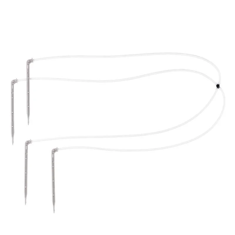 Комплект для прикореневого поливу з 4 кутовими 
крапельницями, 2,2 л/г., РЕ шланг 50 см, DSK-3242L от Bradas - купить в интернет-магазине