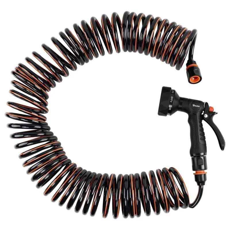 Комплект зі спіральним шлангом та 9-функціональним
пістолетом SPIRNG FLEX, 15 м, WSF15 от Bradas - купить в интернет-магазине