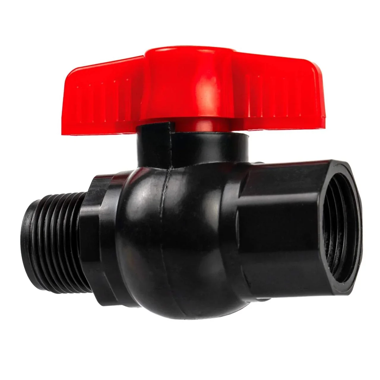 Кран кульовий зовнішнє внутрішнє різьблення (метелик) SLD 1½" x 1½" чорний от SLD - купить в интернет-магазине