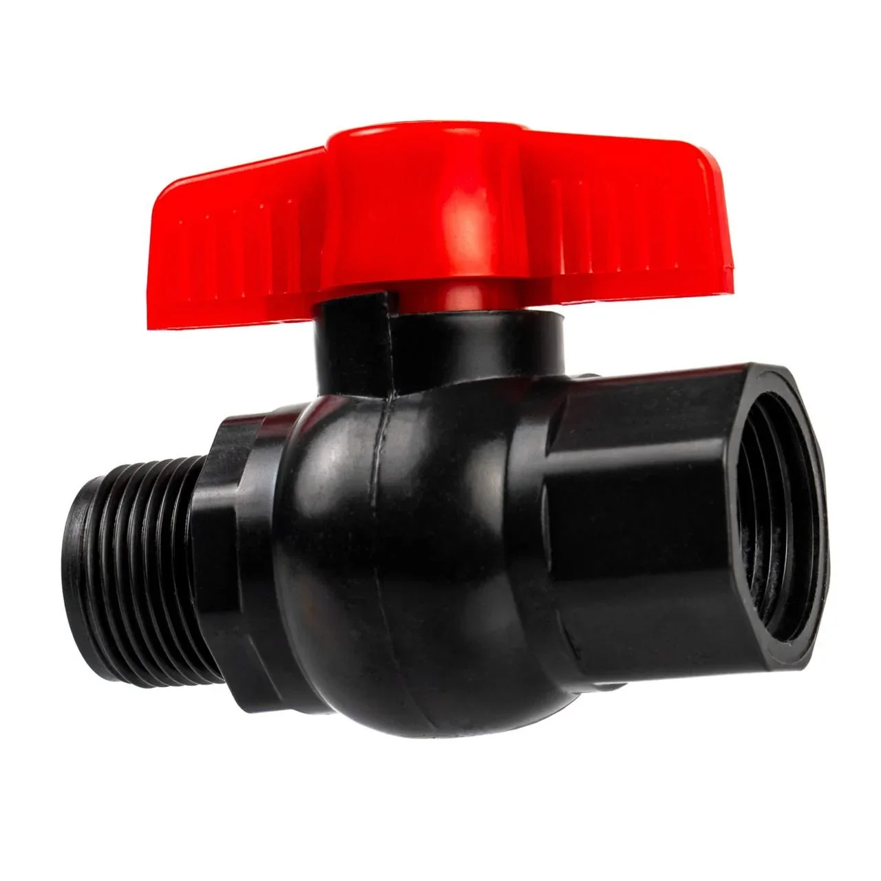 Кран кульовий зовнішнє внутрішнє різьблення (метелик) SLD 1¼" x 1¼" чорний от SLD - купить в интернет-магазине