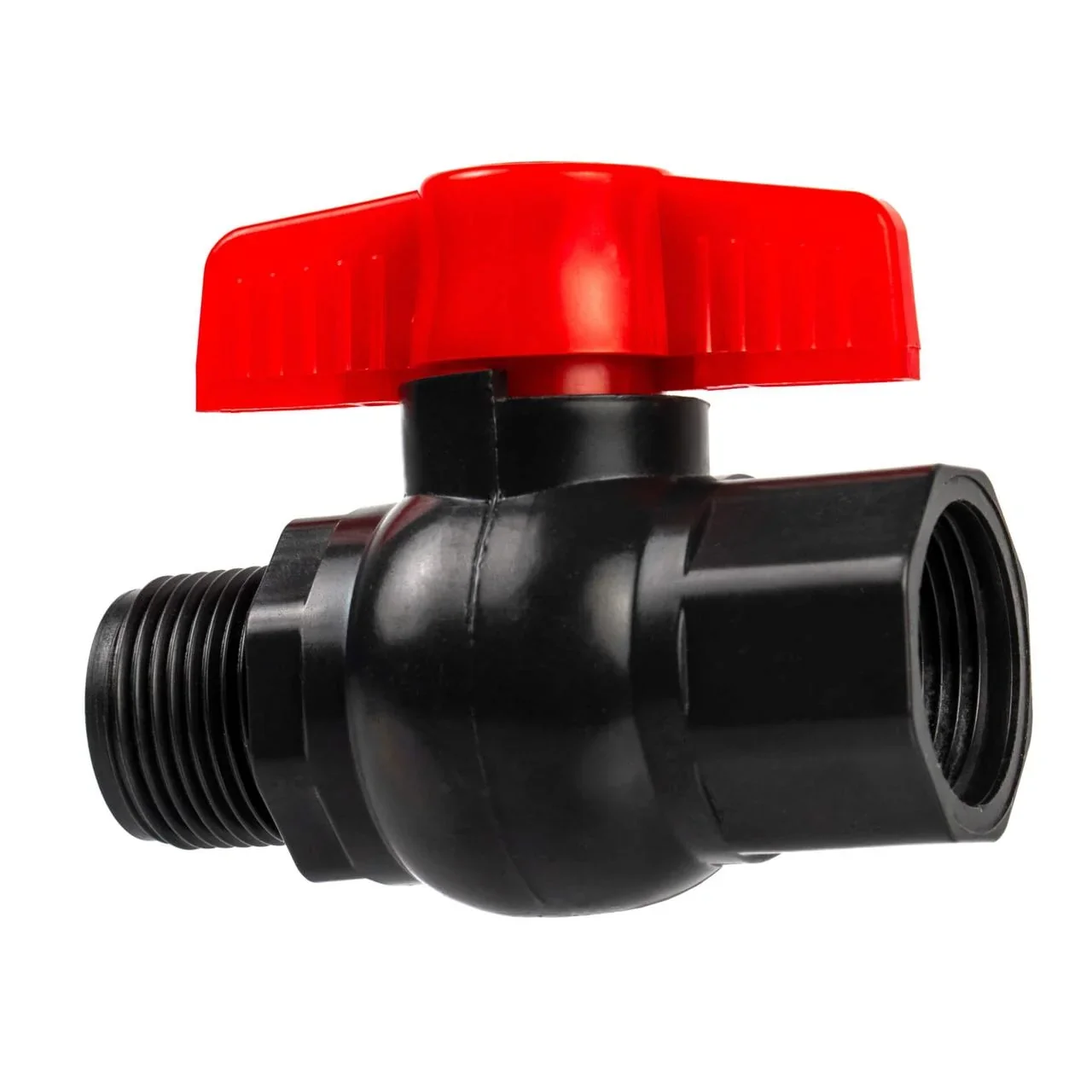 Кран кульовий зовнішнє внутрішнє різьблення (метелик) SLD 1"x 1" чорний от SLD - купить в интернет-магазине