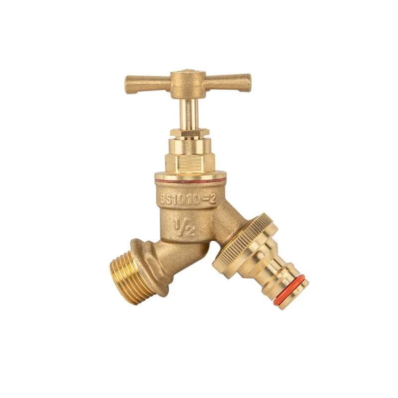 Кран вентильний РЗ 1/2", вихід РЗ 3/4", BRASS, BR-KCR1234 от Bradas - купить в интернет-магазине