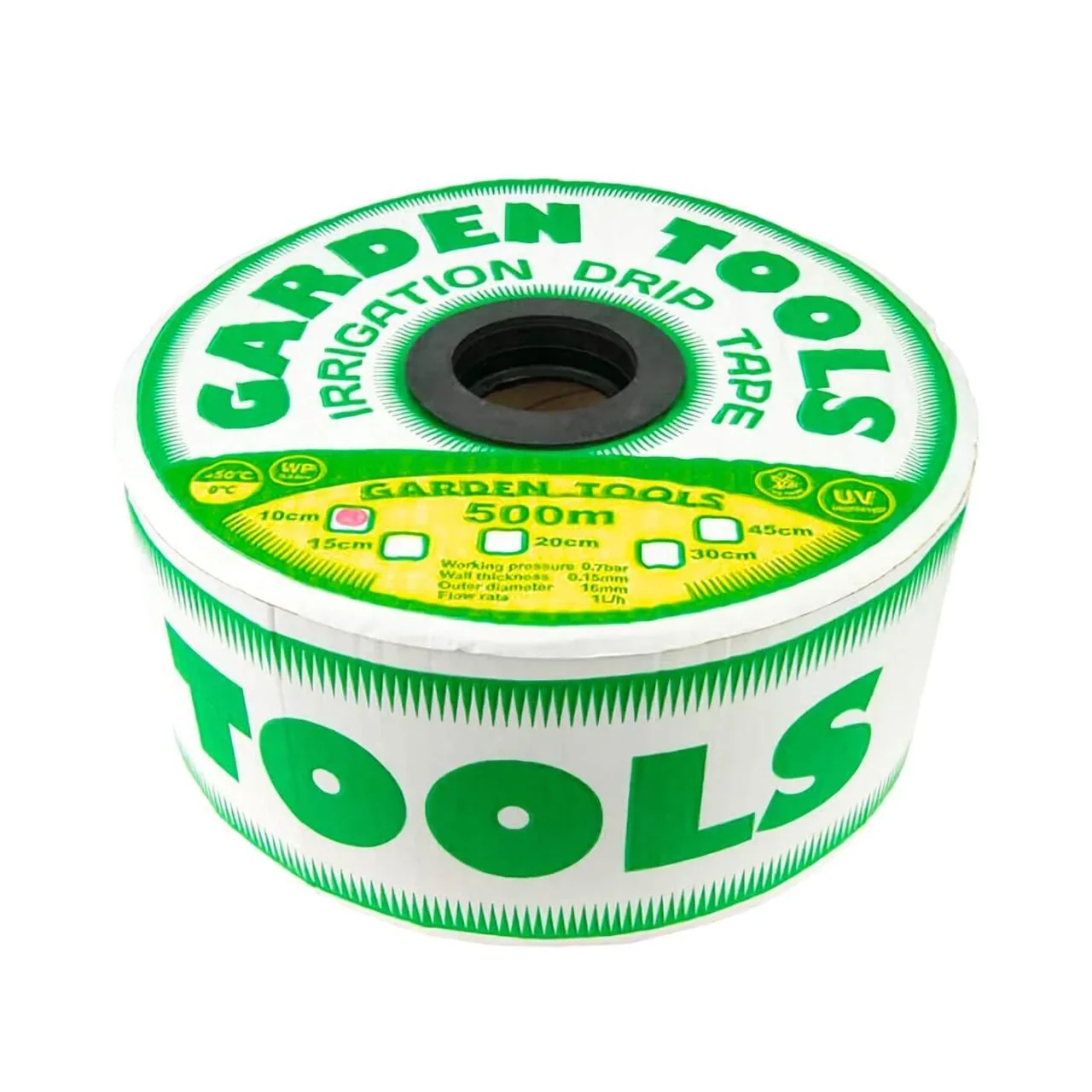 Крапельна стрічка (Розмотування) Garden Tools 16*0,15*10 см (500 м.) чорна от Garden Tools - купить в интернет-магазине