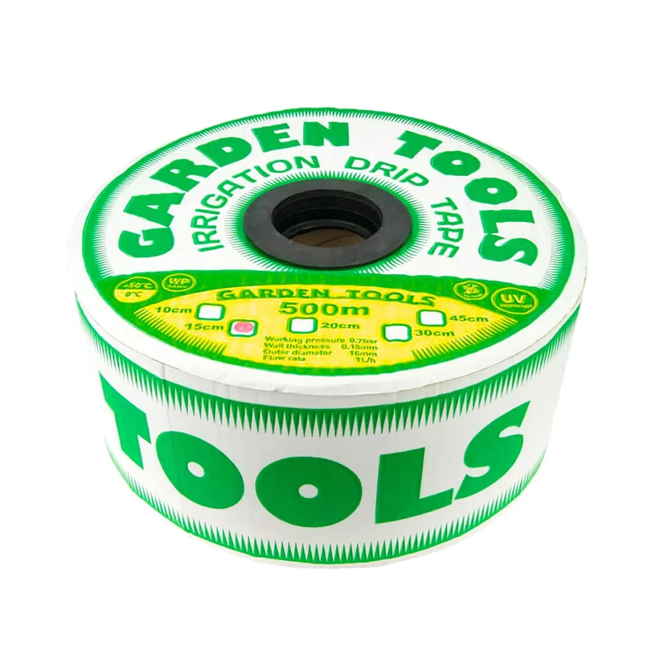 Крапельна стрічка (Розмотування) Garden Tools 16*0,15*15 см (500 м.) чорна от Garden Tools - купить в интернет-магазине
