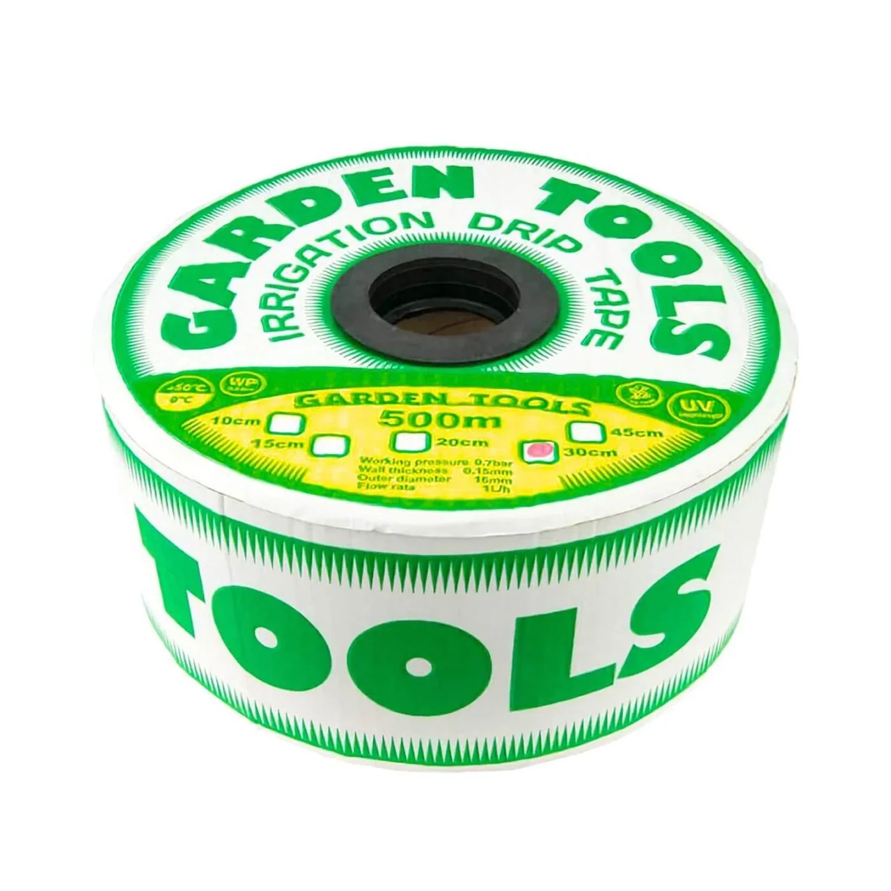 Крапельна стрічка (Розмотування) Garden Tools 16*0,15*30 см (500 м.) чорна от Garden Tools - купить в интернет-магазине