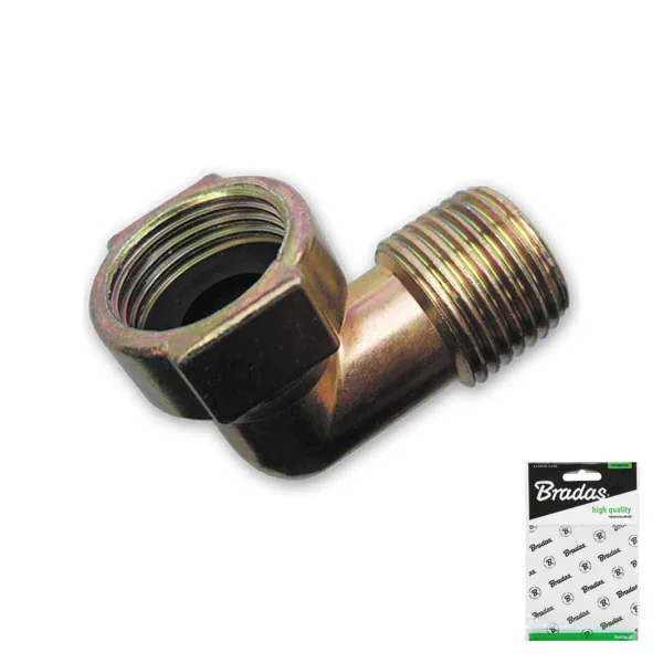 Кутовий з'єднувач зовнішня різьба 1/2", внутрішня 
різьба 1/2", PRK1/2*1/2W от Bradas - купить в интернет-магазине