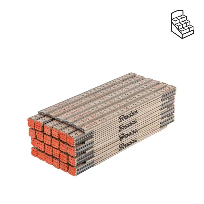 Лінійка розкладна, дерево, 1м, пружина, DIY-MFW11WD/24BOX от Bradas - купить в интернет-магазине