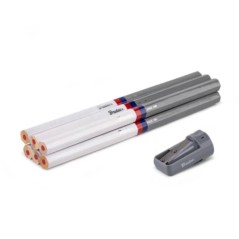 Набір будівельних олівців з точилкою, 180мм
HEX, 6 шт. подвійного кольору WL, DIY-PCWL1HX18/S6B от Bradas - купить в интернет-магазине