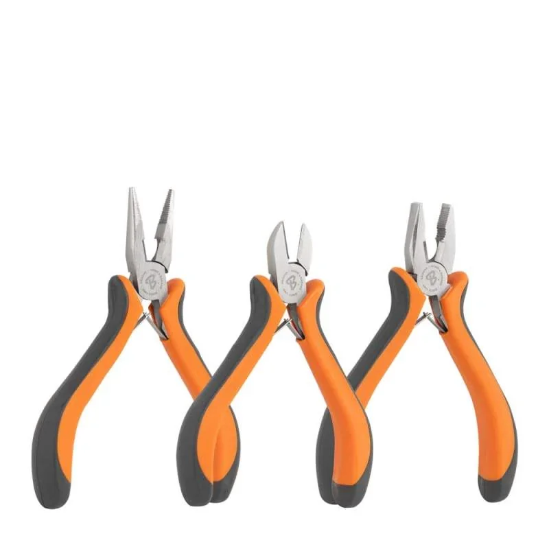 Набір плоскогубців MINI, 3 штуки, нікельовані 
HOME & GARAGE, DIY-PL20/1SET от Bradas - купить в интернет-магазине