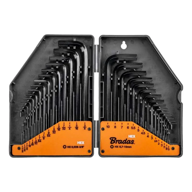 Набір шестигранних ключів HEX - метричних
і SAE, 30 шт., довгі, DIY-HKH41-LO/BOX от Bradas - купить в интернет-магазине