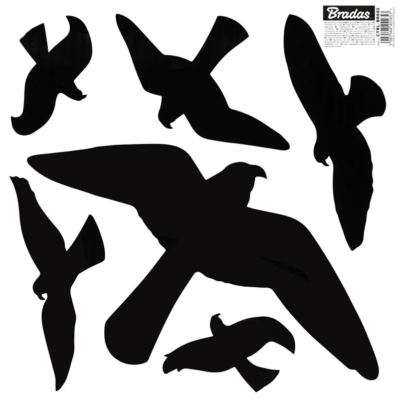 Наклейки для відлякування птахів, ВЕЛИКІ
6 шт., 10 аркушів, CTRL-BR002 от Bradas - купить в интернет-магазине