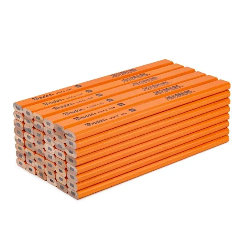 Олівець будівельний, HB 180мм, OCTAGON, помаранчевий, 
DIY-PC2OC18OR/48D от Bradas - купить в интернет-магазине