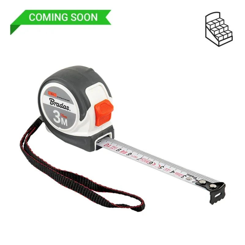 Рулетка на котушці, кінець нержавіюча сталь,
soft, 3м/16мм, DIY-MTWLS15-0316/KD от Bradas - купить в интернет-магазине
