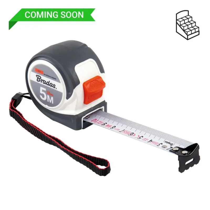 Рулетка на котушці, кінець нержавіюча сталь,
soft, 5м/25мм, DIY-MTWLS15-0525/KD от Bradas - купить в интернет-магазине