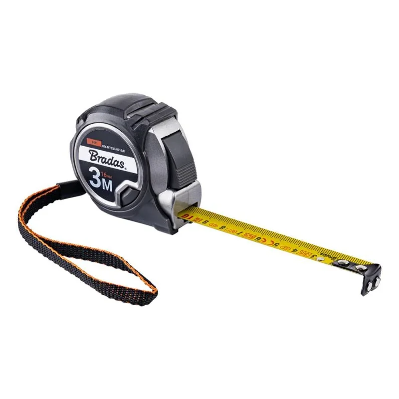 Рулетка рулонна, автоблокування, магнітний
наконечник, CARBIDE, 3м/16мм, DIY-MTS33-0316/K от Bradas - купить в интернет-магазине