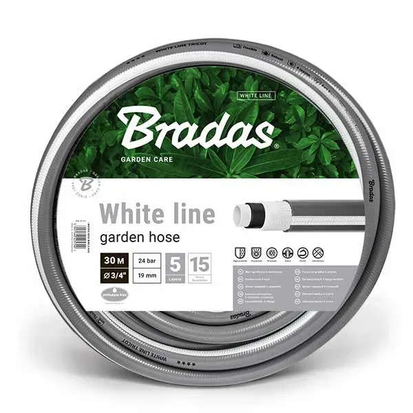 Шланг для поливу 5-тишаровий WHITE LINE 3/4" 50м,
WWL3/450 от Bradas - купить в интернет-магазине