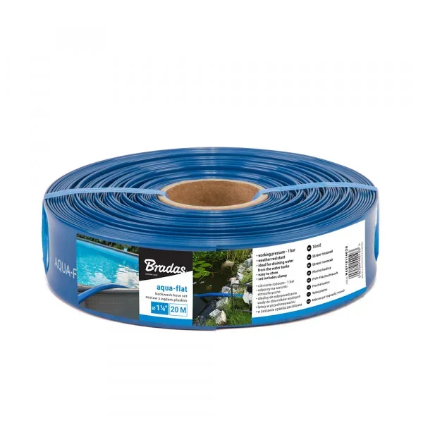 Шланг плаский AQUA-FLAT, PE/EVA, у комплекті з хомутом
W.P.1, 1 1/4", 50м, WAQF1B114050 от Bradas - купить в интернет-магазине