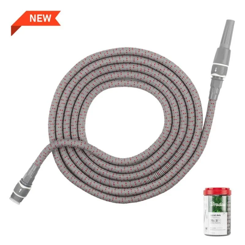 Шланг, що розтягується (комплект) SECRET DOTS,
12м, WHITE LINE, WSCH12GYRD от Bradas - купить в интернет-магазине