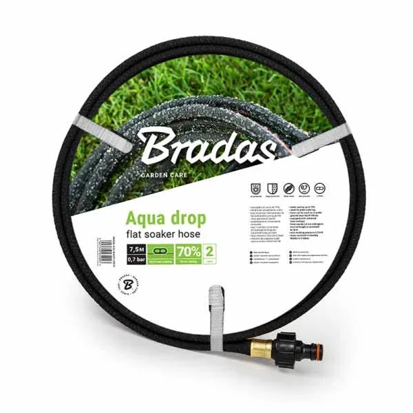 Шланг , що сочиться AQUA-DROP FLAT 1/2" – 7,5м, WADF1/2075 от Bradas - купить в интернет-магазине