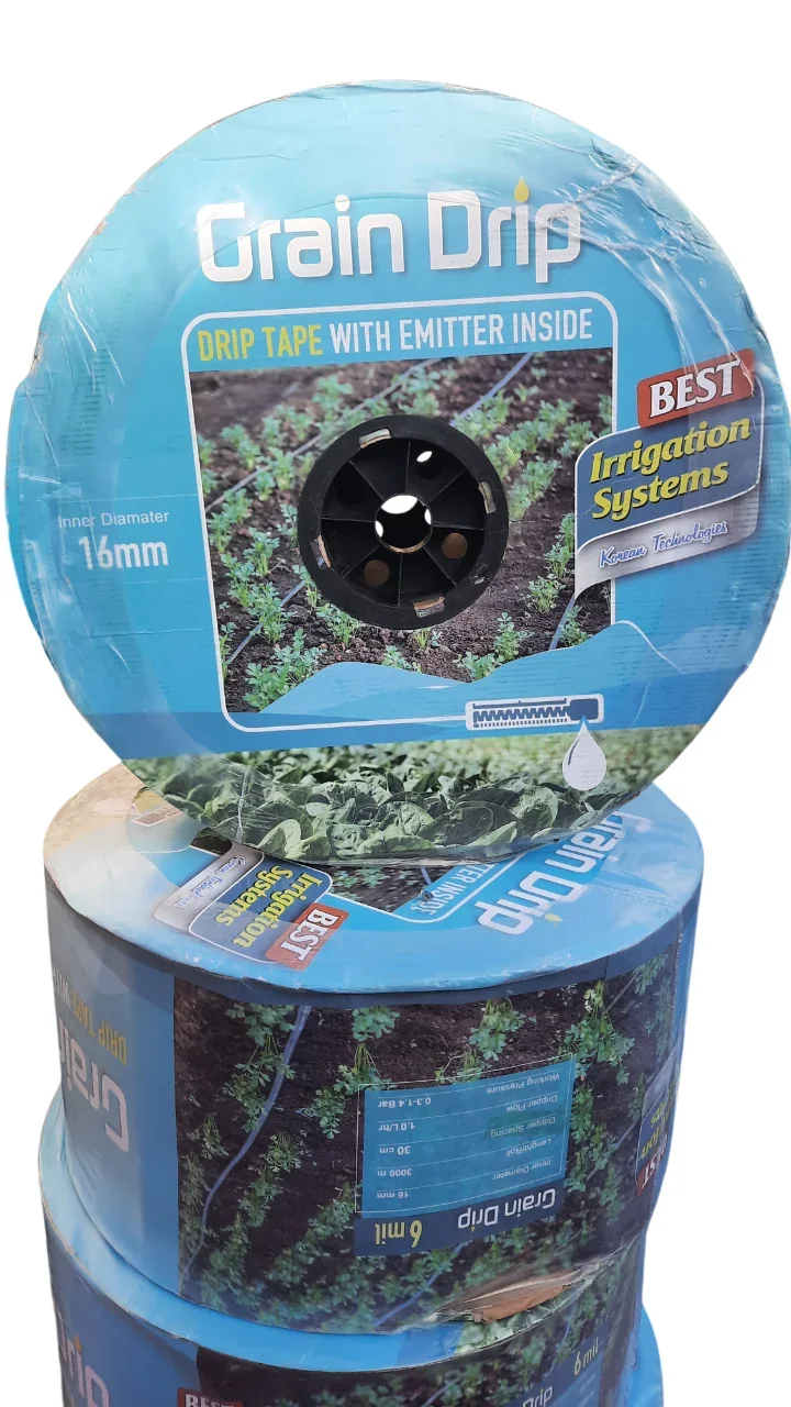 Стрічка Grain blue емітерна 6mil; 20см; 1,38 л/год (3км/бухт). от Grain - купить в интернет-магазине