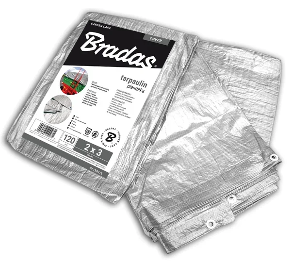 Тент посилений SILVER 120 г/м² 2х3м, PL1202/3 от Bradas - купить в интернет-магазине