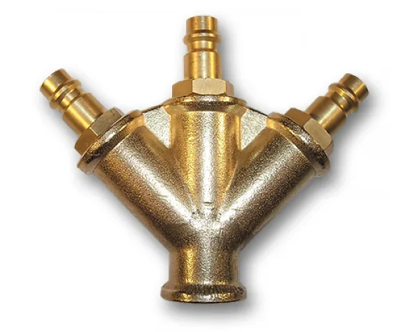 Трійник зі штуцерами "тато", РВ 3/8", латунь, 
SP027 от Bradas - купить в интернет-магазине