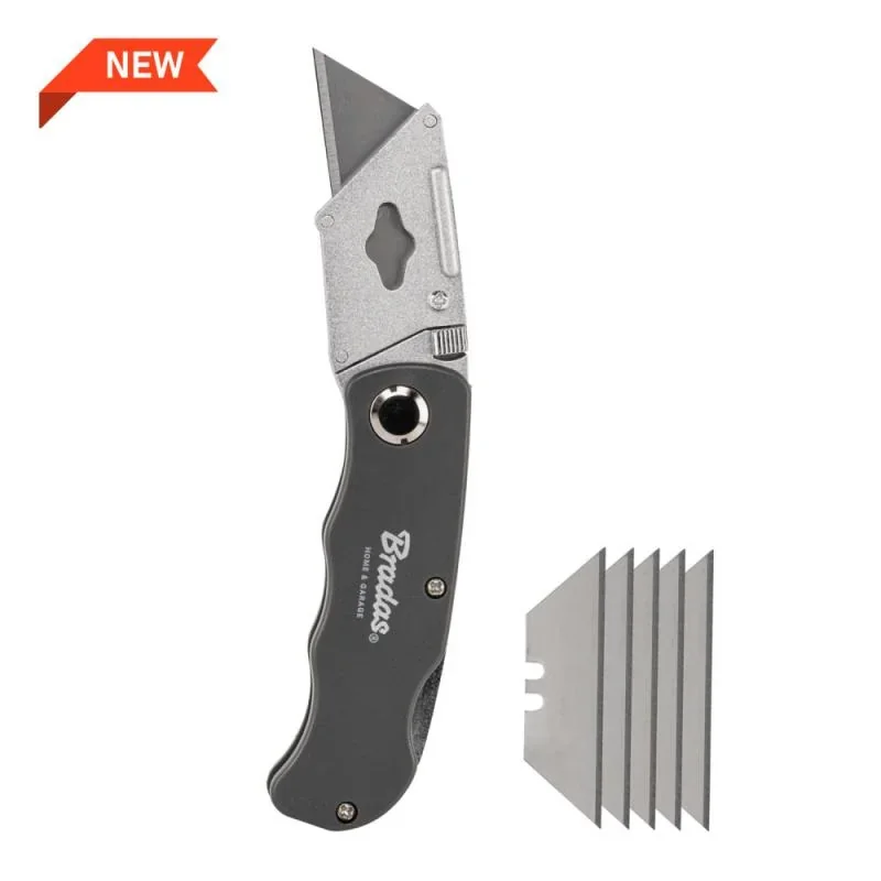 Універсальний складаний металевий ніж 
, лезо 19мм, DIY-KN190201/B от Bradas - купить в интернет-магазине