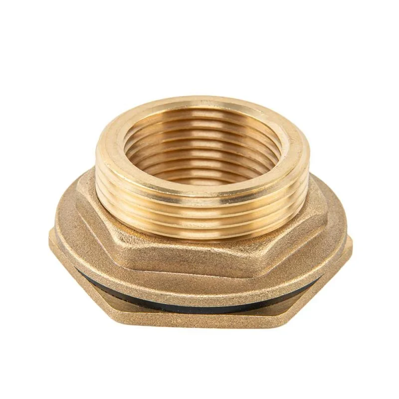 Втулка для бака РВ 1" - РЗ 1 1/4" з гайкою та 
прокладкою 1 1/4", BRASS, BR-P100114 от Bradas - купить в интернет-магазине