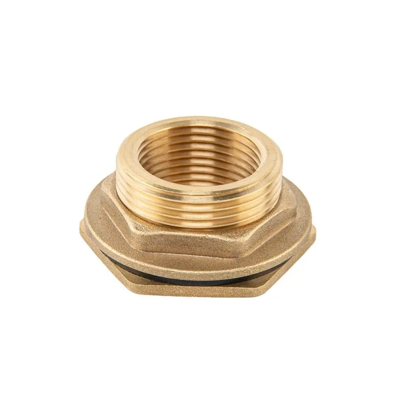 Втулка для бака РВ 1/2" - РЗ 3/4" з гайкою та 
прокладкою 3/4", BRASS, BR-P12034 от Bradas - купить в интернет-магазине