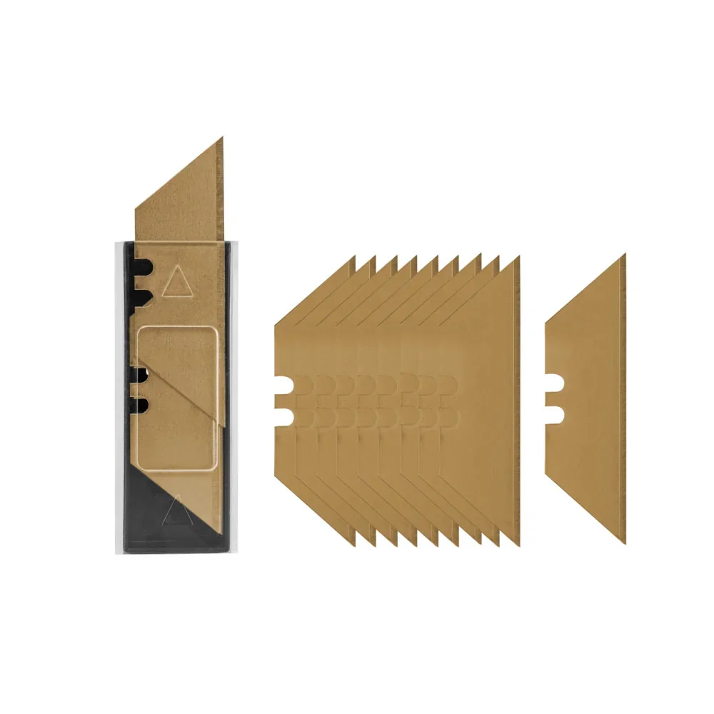 Змінні трапецієподібні леза 19 мм, GOLDL, 10
штук, DIY-KN1902BG/10B от Bradas - купить в интернет-магазине