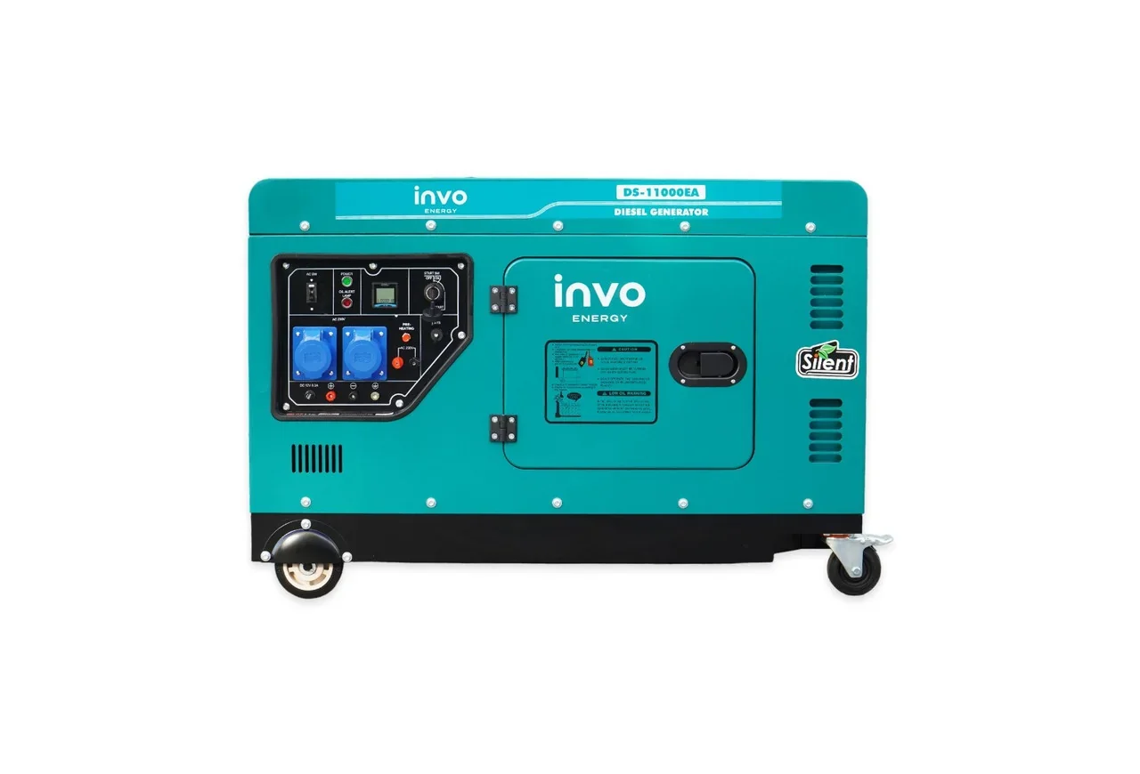 Дизельний генератор INVO DS-11000EA у кожусі, 10/11кВт, 220В от INVO - купить в интернет-магазине