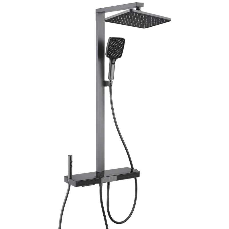 Душова колона з термостатичним змішувачем Mixxus Premium Next-009-J Graphite, 4 режими (MI6544) от MIXXUS PREMIUM - купить в интернет-магазине