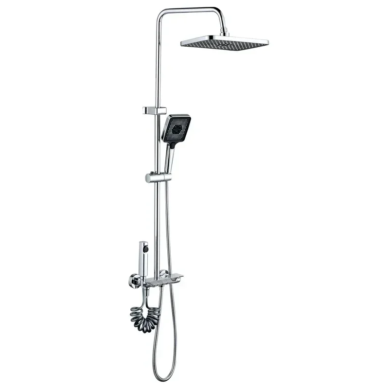 Душова колона зі змішувачем Mixxus Premium MARLIN 009-J з кнопкою перемикання, 4 режими (MI6830) от MIXXUS PREMIUM - купить в интернет-магазине