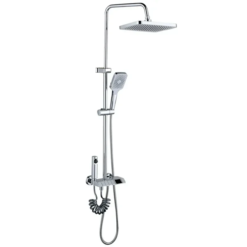 Душова колона зі змішувачем Mixxus Premium NEPTUNE 009-J з кнопкою перемикання,4 режими (MI6832) от MIXXUS PREMIUM - купить в интернет-магазине