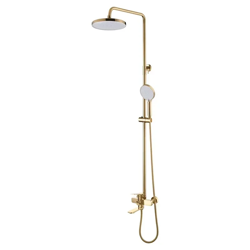 Душова колона зі змішувачем Mixxus Wilson 009-J Brushed Gold (Колір матове золото) (MI7124) от MIXXUS - купить в интернет-магазине