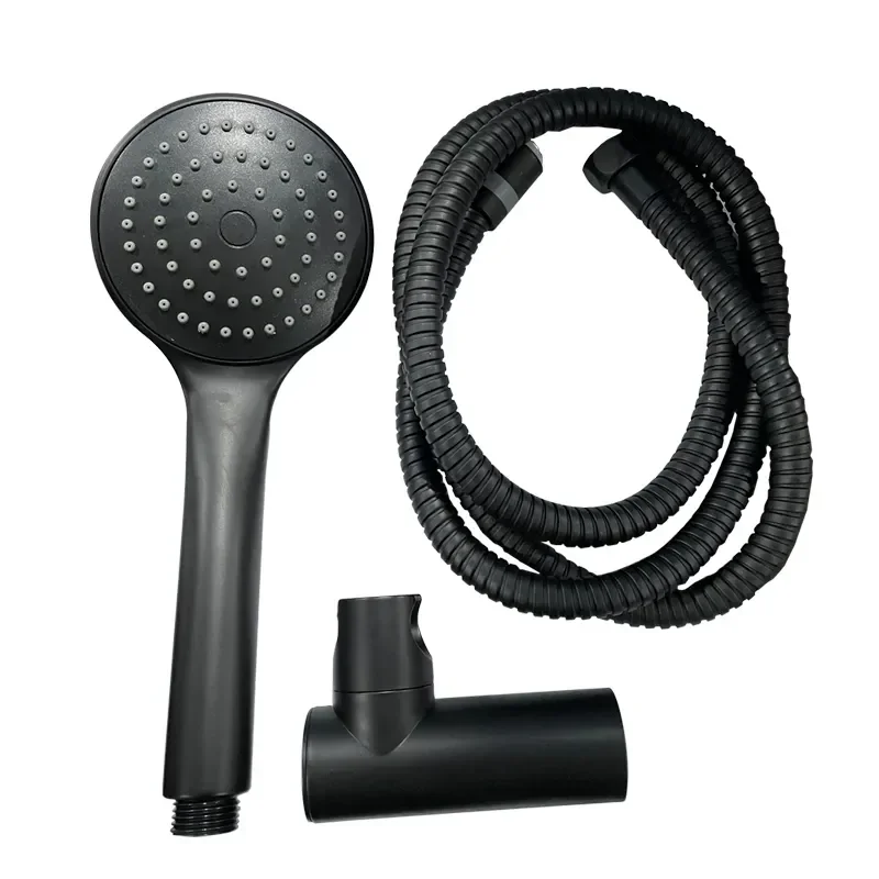Душовий набір (шланг, лійка, кронштейн) Haiba SET-08 Black (HB3984) от HAIBO - купить в интернет-магазине