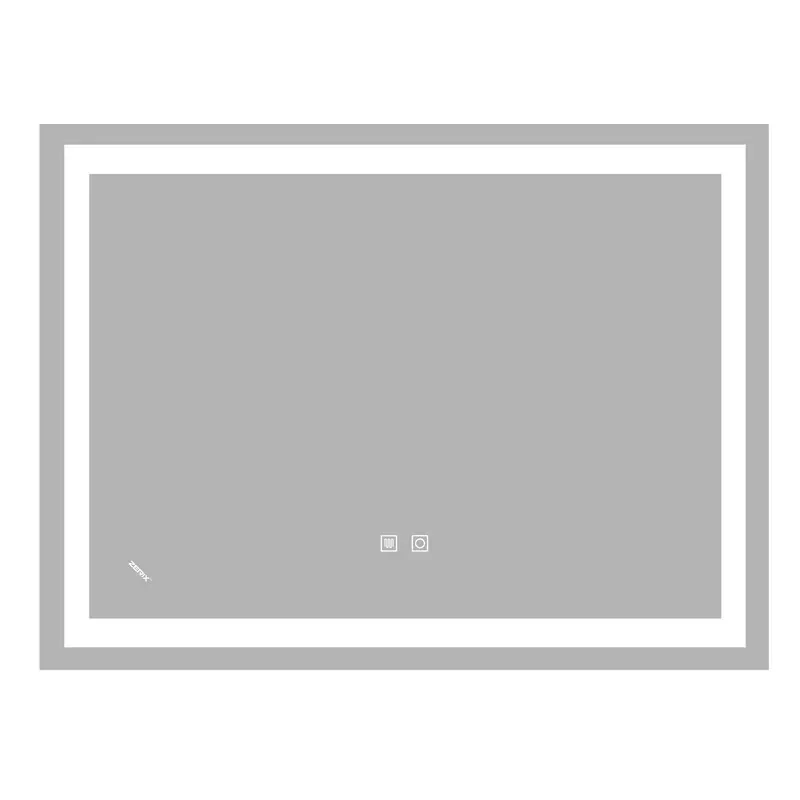 Зеркало Zerix Kubix MR03-80x60-REVERSE с LED Touch, Anti-fog, димером, регулятором яркости (ZX6053) от Zerix - купить в интернет-магазине