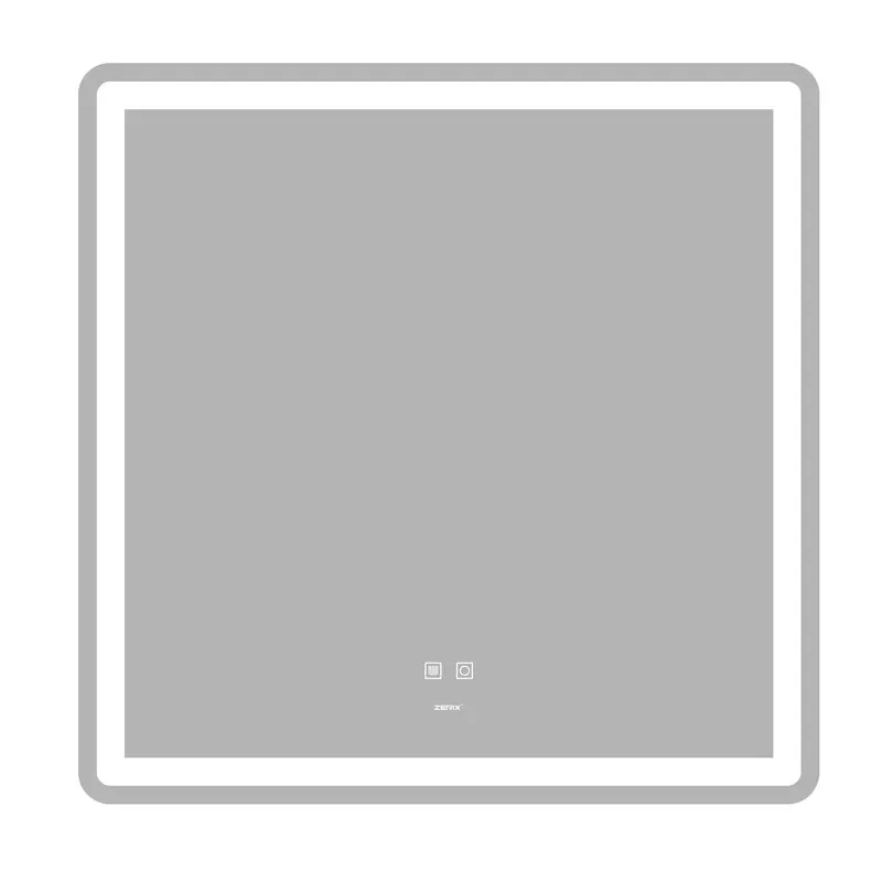 Зеркало Zerix Mirra MR05-80x80 с LED Touch, Anti-fog, димером, регулятором яркости (ZX6058) от Zerix - купить в интернет-магазине