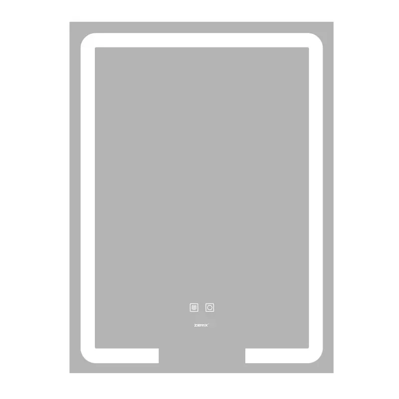 Зеркало Zerix Prime MR02-60x80 с LED Touch, Anti-fog, димером, регулятором яркости (ZX6051) от Zerix - купить в интернет-магазине