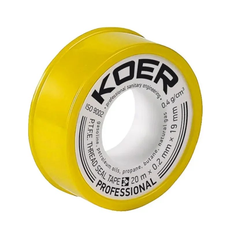 ФУМ лента для газа Koer STP-02 PRO 20M*0.2mm*19mm (KR0122) от KOER - купить в интернет-магазине