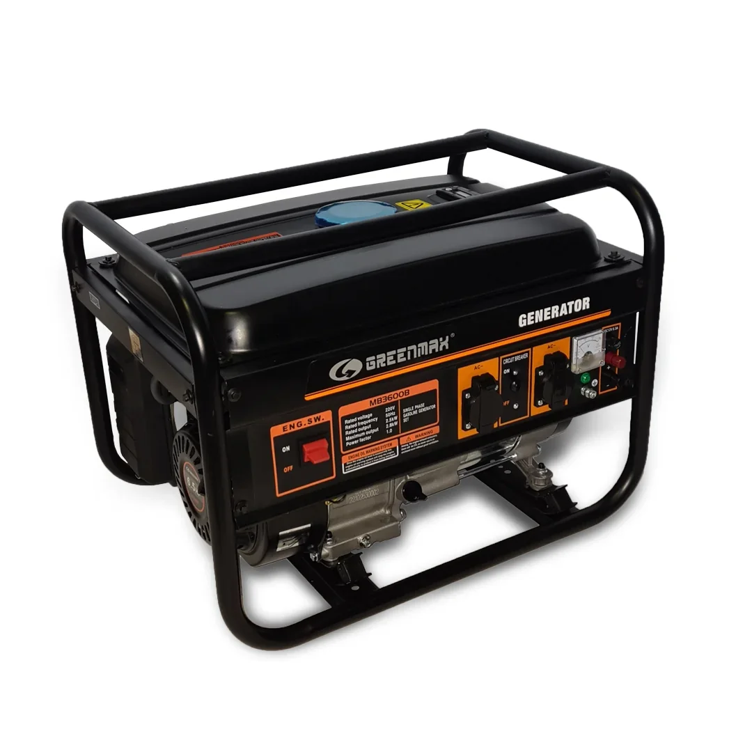 Генератор бензиновий GREENMAX MB3600B 2.5/2.8 кВт з ручним запуском от GREENMAX - купить в интернет-магазине