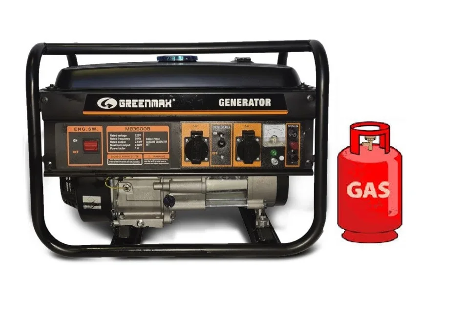 Генератор ГАЗ/бензиновий GREENMAX MB3600B 2.5/2.8 кВт з ручним запуском от GREENMAX - купить в интернет-магазине