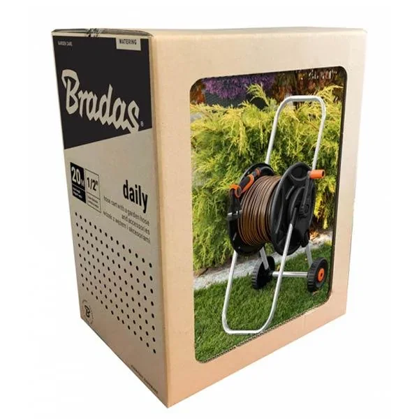 Комплект для поливу: візок, шланг 1/2" 20м, арматура BLACK LINE, ECO-AG26020SET1 от Bradas - купить в интернет-магазине