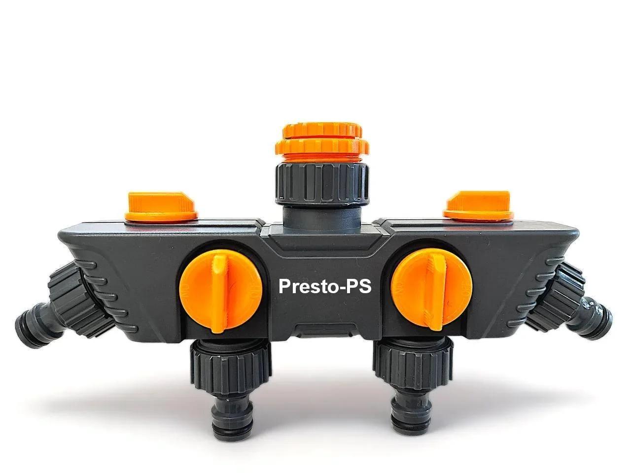 Кран шаровий Presto-PS на 4 виходи з внутрішнім різьбленням 1/2-3/4-1 дюйм, в упаковці - 1 шт. (5010) от Presto-PS - купить в интернет-магазине