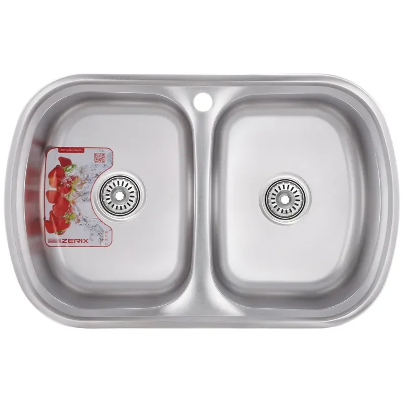 Мойка кухонная Zerix Z7749-08-180D (decor) (ZM0566) от Zerix - купить в интернет-магазине