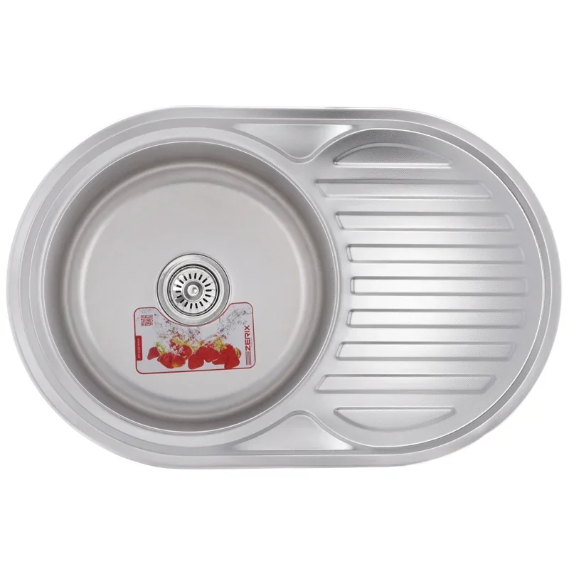 Мойка кухонная Zerix Z7750-06-180D (decor) (ZX1595) от Zerix - купить в интернет-магазине